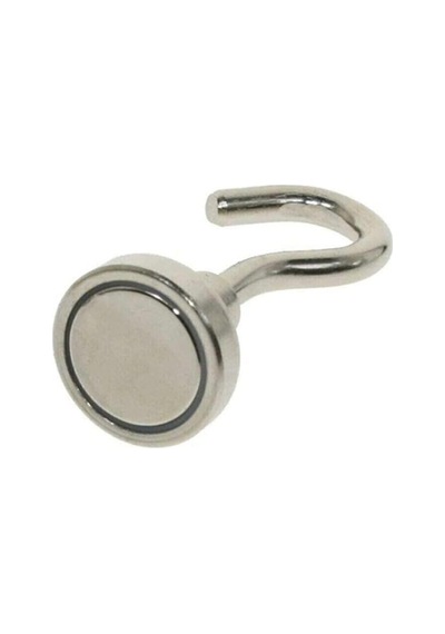 Dünya Magnet 10 Adet 16mm Pot Mıknatıs - Güçlü Neodyum Askı Kanca Mıknatıs 10'lu Paket - N35
