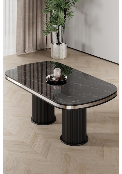Canisa Galya Serisi Lak Panel 90x168 Sabit Mutfak Masası Sonata Masa Krom Pvc Canisa Galya Serisi Lak Panel 90x168 Sabit Mutfak Masası Sonata Masa Krom Pvc