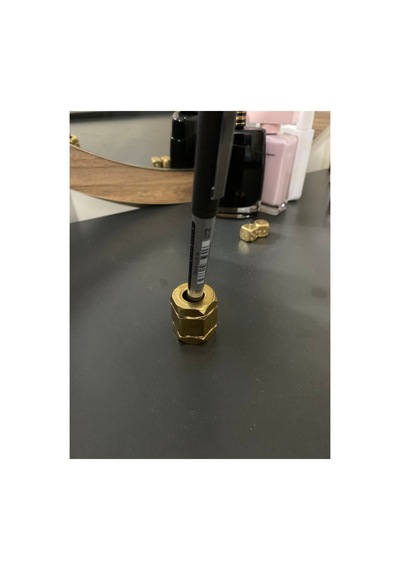 Pirinç Kalem Tutucu Gold