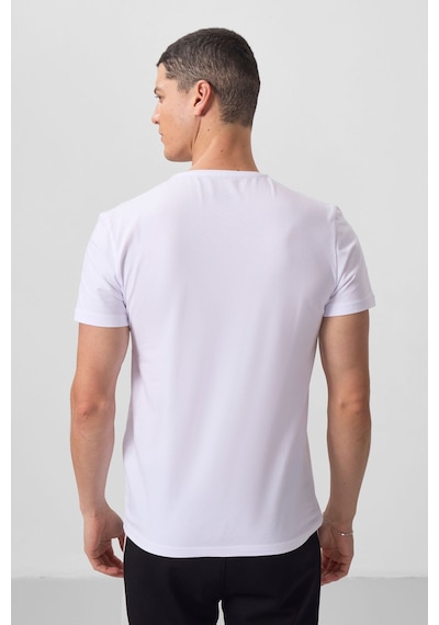 Tommy Life Beyaz Basic Kısa Kol Standart Kalıp V Yaka Erkek T-shirt - 87912 001