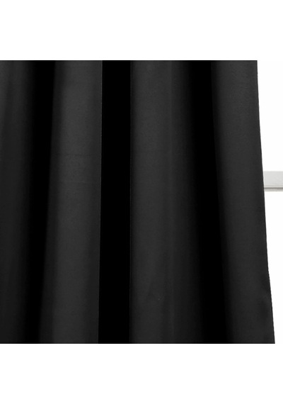 Ayrex Evdepo Home Karartma Blackout Pilesiz Tek Kanat Fon Perde Siyah 140 X 250 Cm Genel