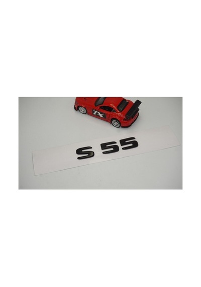 S 55 Bagaj Uyumlu Parlak Siyah Abs 3m 3d Yazı Logo