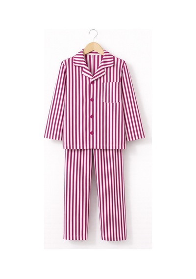 Free Beka Çocuk Önden Düğmeli Pijama Çizgili %100 Pamuklu İnterlok Kumaş Fuja