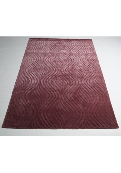 Çam Halı Emboss Jr10 Rose Modern Desen Yeni Zellanda Yünü Ve Viskon El Dokuması Halı Çok Renkli