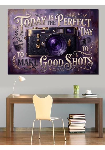 Today Is The Perfect Day Dekoratif Kanvas - Mdf Ahşap Tablo