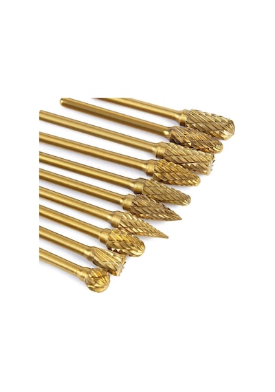 6588 Mini Karbür Freze Uç Seti 10 Parça Sap: 3mm
