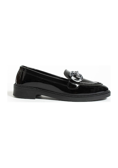 Jane Kadın Loafer Makosen Casual Toka Detay Günlük Ayakkabı SIYAH RUGAN
