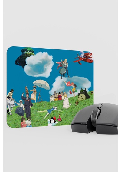 Miyazaki Anime V2 - 22x18 Gaming Kauçuk Kaymaz Taban Mouse Pad Fare Altlığı