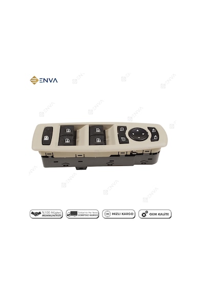 Renault Fluence Sol Dörtlü Cam Açma Düğmesi Anahtarı 2010-2014