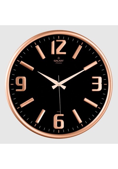 Galaxy Premium Serisi Metal Çerçeveli Kabartma Rakamlı Bombe Camlı 35 Cm Duvar Saati Bakır -siyah 0240-beyaz-şekilli-48cm Galaxy Premium Serisi Metal Çerçeveli Kabartma Rakamlı Bombe Camlı 35 Cm Duvar Saati Bakır -siyah 0240-beyaz-şekilli-48cm