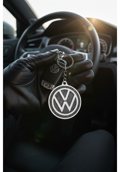 Volkswagen Logo Anahtarlık 3d Baskı Vw Uyumlu Şık Araç Anahtarlığı