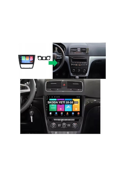 Skoda Yeti Android Multimedya Sistemi 4-64 Myway 2010-2016 9"