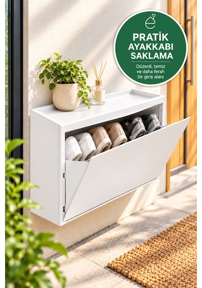 Evonıta Duvara Monte Ayakkabılık Katlanır Kapaklı Dar Alan Ayakkabı Dolabı Beyaz Modern Antre Ayakkabı Organizeri Evonıta Duvara Monte Ayakkabılık Katlanır Kapaklı Dar Alan Ayakkabı Dolabı Beyaz Modern Antre Ayakkabı Organizeri