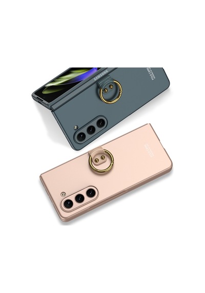 Galaxy Z Flip 5 Kılıf Kıpta Yüzüklü Flip Sert Kapak