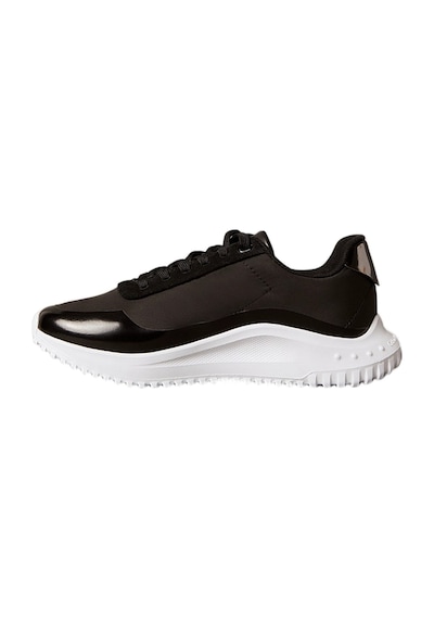 Calvin Klein Yw0yw02016 Runner Lace Up Mat Mix Kadın Günlük Ayakkabı Siyah