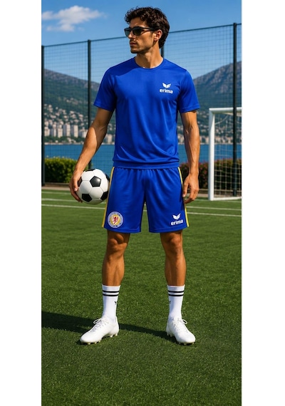 Alexandergardi Erkek Futbol Ve Antreman Şortu Mavi