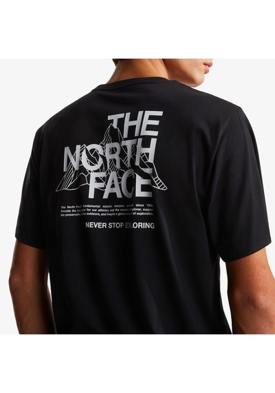 The North Face Mountain Sketch Regular Erkek T-shirt Nf0a8guzjk31 Siyah