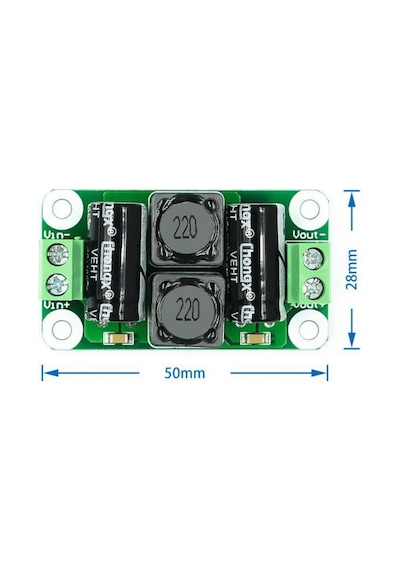 0-50V 4A DC Güç Kaynağı Filtresi Gürültü Bastırıcı Azaltıcı Filtr