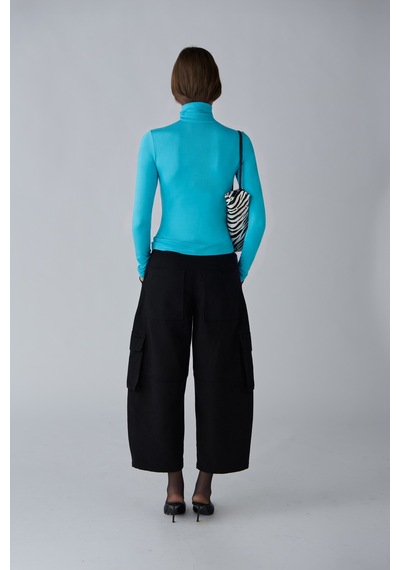 Suud Collection Turkuaz Boğazlı Body