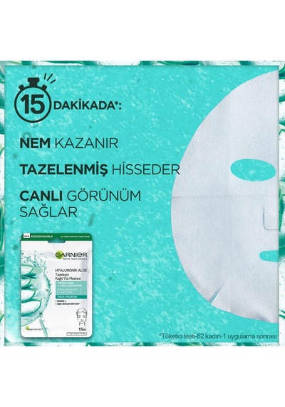 Tr Hyaluronik Aloe Tazeleyici Kağıt Yüz Maskesi