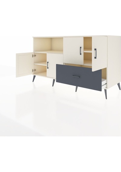 Kronos Konsol 4 Raflı Tek Çekmeceli 4 Kapaklı 176x59x99 Aytaşı-ay Aytaşı-aytaşı/antrasit Kronos Konsol 4 Raflı Tek Çekmeceli 4 Kapaklı 176x59x99 Aytaşı-ay Aytaşı-aytaşı/antrasit