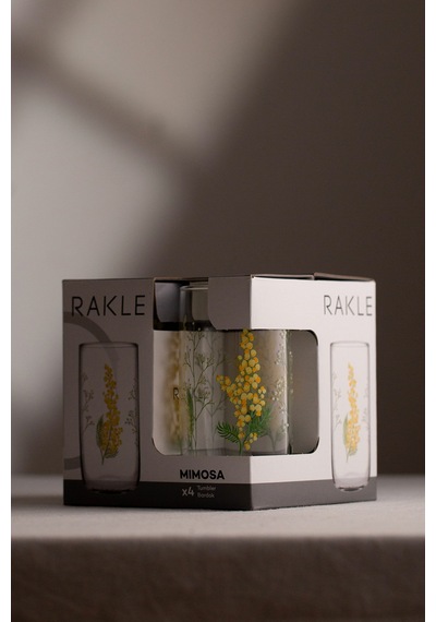 Rakle Mimosa 4'lü Meşrubat Bardağı Seti 365 Cc Renkli