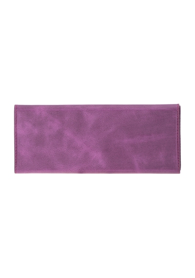 Prısma Velvet Magenta Deri Gözlük Kılıfı Mıknatıslı Üçgen Tasarım