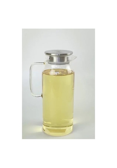 Home 1500 Ml Borosilikat Cam Su Sürahisi - Metal Kapaklı Ve Isıya Dayanıklı