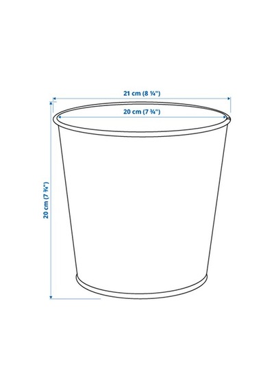 Ikea Daıdaı Çelik Saksı, Pirinç Rengi 04374818
