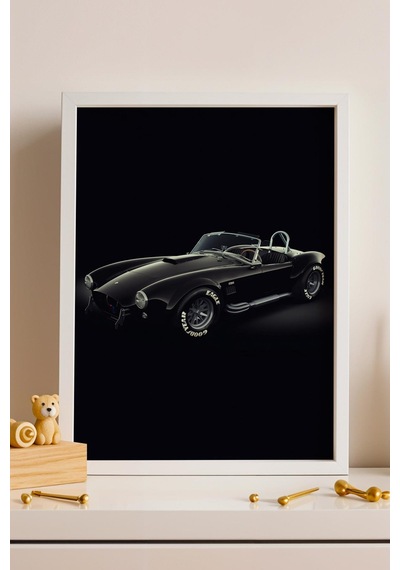 Saturn Ac Shelby Cobra 427 Çerçeveli Tablo Erkek Odası Ve Garaj Dekoru Classic Car Collection