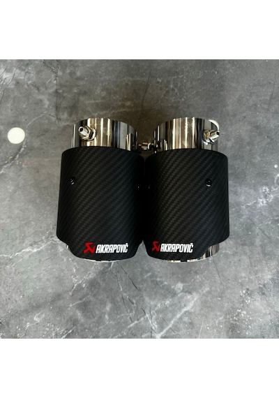 Akrapoviç Mini Cooper R60 Countryman Egzoz Ucu Çiftli Karbon Akrapoviç 100mm