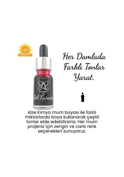 Gül Kurusu Sıvı Mum Boyası 30 Ml