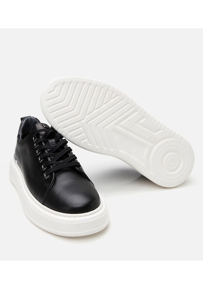 Hotiç Erkek Deri Siyah Hafif Tabanlı Spor Ayakkabı 02ayh303220a100 Siyah-black Siyah