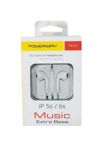 Powerway PW-601 Mikrofonlu Kulak İçi Kulaklık