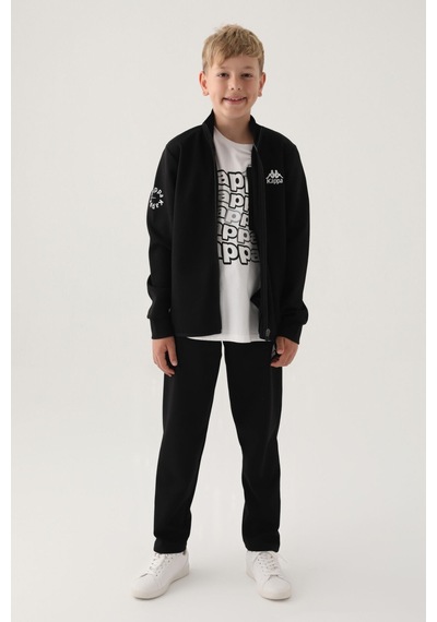 Kappa Siyah Fermuarlı Polar Erkek Çocuk Sweatshirt