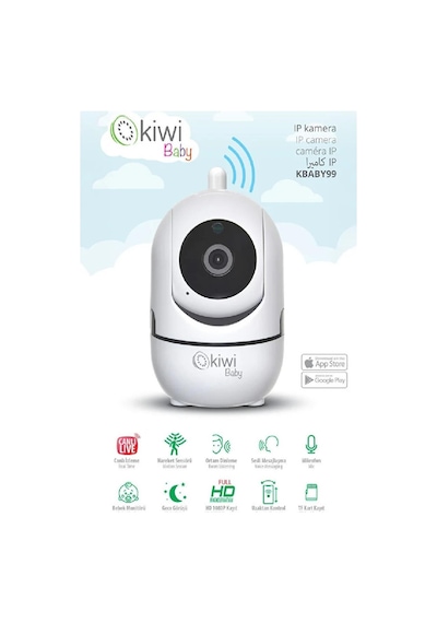 Kiwi Kamera Bebek Ip 360 Dönerli Kbaby99 5929