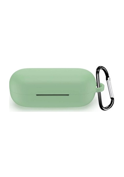 Freebuds Se İçin Kılıf Askılı Mat Silikon Açık Yeşil Freebuds Se İle Uyumlu Kılıf - Açık Yeşil