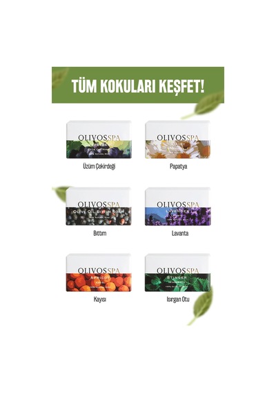 %100 Doğal Spa Serisi Zeytin Yaprağı Ve Zeytinyağı Katı Sabun El Saf Sabun - Zeytinyağı