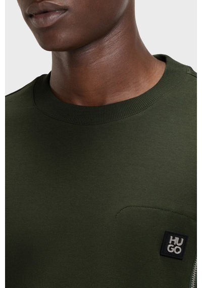 Hugo Erkek T Shirt 50542566 309 Koyu Yeşil Koyu Yeşil