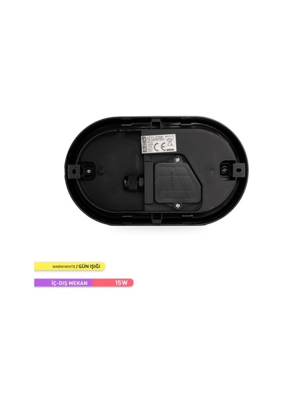 ACK 15W LED Duvar Armatürü 3000K Günışığı Bahçe Aydınlatması Diğer