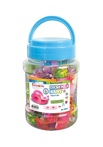 Ticon Desenli Bant Kesicili Bant 12X3 Mt. 50 Li 167845 1 Paket N11.543