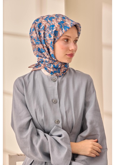 Silk Home Soft Eşarp 73091-19 Çikolata Kahve, Mavi, Gri