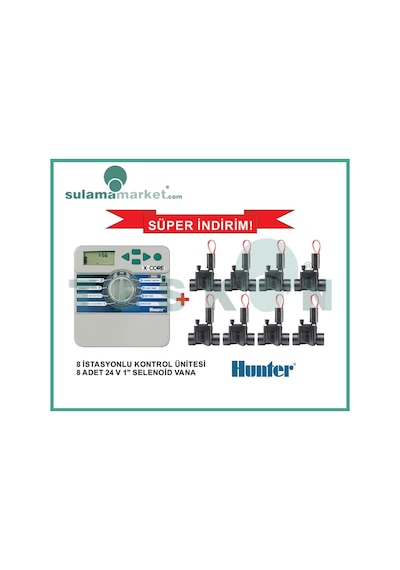 Hunter Xcore Xc-801 Kontrol Ünitesi + Pgv100 Selenoid Vana Seti