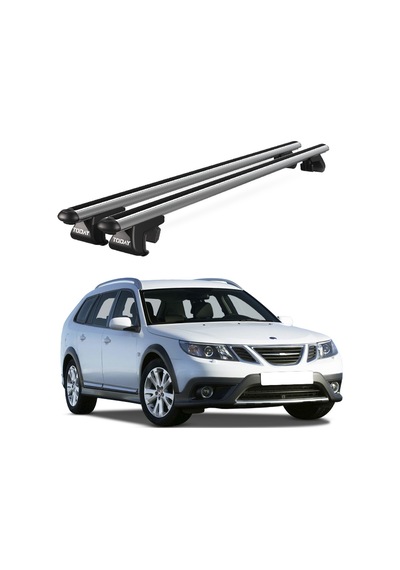 Venüs Saab 9-3x 2009-2012 Uyumlu Gri Ara Atkı Port Bagaj Tavan Barı