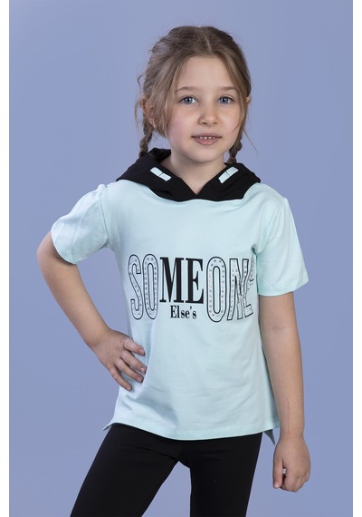 Toontoy Kids Toontoy Kız Çocuk Kapüşonlutaş İşlemeli Baskılı Tişört Mint Yeşili Toontoy Kids Toontoy Kız Çocuk Kapüşonlutaş İşlemeli Baskılı Tişört Mint Yeşili
