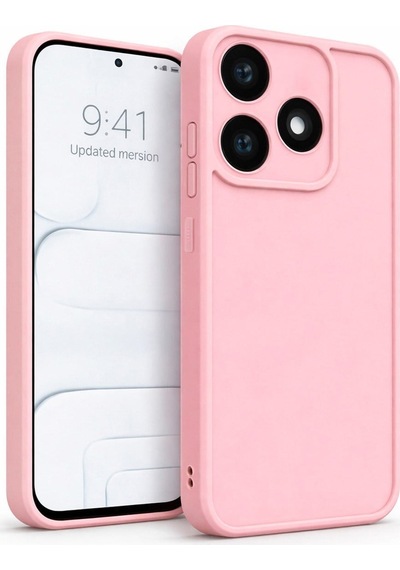 Mi Redmi Turbo 3 Ve Poco F6 Uyumlu Kamera Çıkıntılı Mat Silikon Telefon Kılıfı Pembe