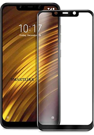 Duxweel Xiaomi Pocophone F1 5D Full Kırılmaz Cam Ekran Koruyucu Siyah
