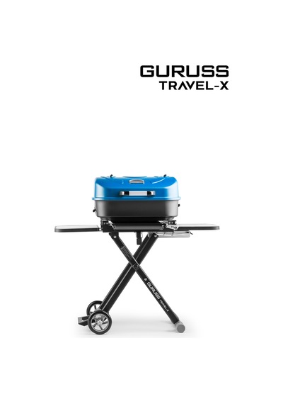 Guruss Travel-x Taşınabilir Mangal Tam Set Mavi Model:grs16