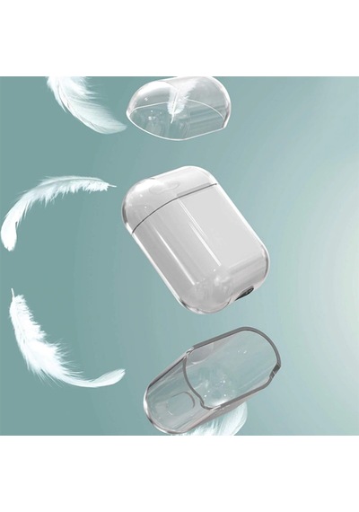 Airpods 1. Nesil 2016 A1523-a1722-a1602 Uyumlu Kılıf Şeffaf Sert Kristal Airbag 14 - Şeffaf - T15200