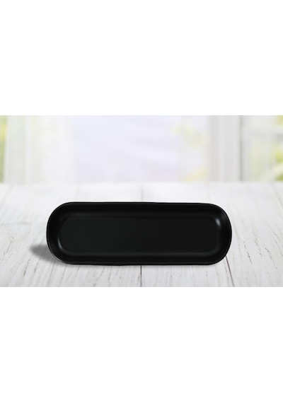Keramika Kayık Noyan 26x9 Cm Mat Siyah 956